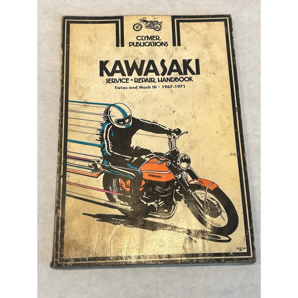 Kawasaki Twins and Mach III 1967-71 Clymer Publications Service Repair Handbook